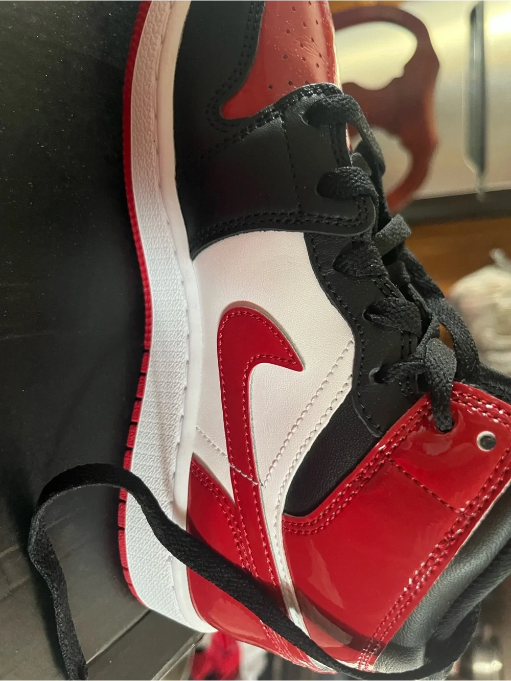 Jordan Kids' Red and White Low-Top Sneaker